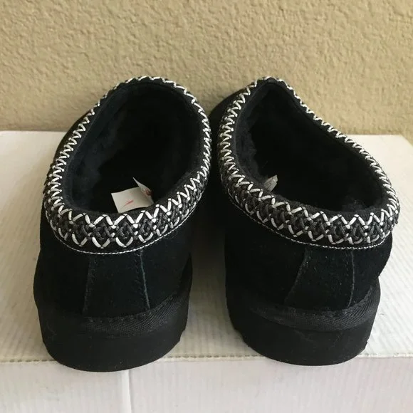 UGG MEN TASMAN BLACK SHEARLING LINED MOCCASIN SHOE Loafers & Slip-Ons